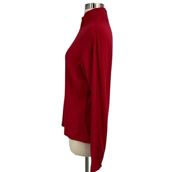 NWT Minus33 Midweight Thermal 1/4 Zip Base Layer Top Red Size M 100% Merino Wool - Picture 4 of 16